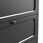 Комод с 3-мя ящиками черный Silva Black Chest of Drawers варинант исполнения - 5 | Loft Concept в Волгограде