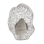 Бра с рельефным волнообразным стеклянным плафоном и вставкой из мрамора Liquid Stone варинант исполнения - 6 | Loft Concept в Волгограде