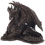 Декоративная статуэтка Дракон Dragon Dark Bronze Statuette варинант исполнения - 1 | Loft Concept в Волгограде