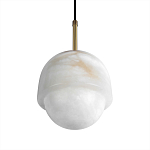 Подвесной светильник из белого алебастра Cryptocrystalline Stone варинант исполнения - 7 | Loft Concept в Волгограде