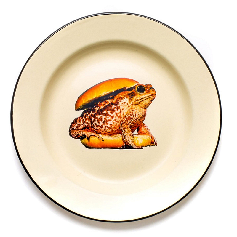 Тарелка Seletti Toad Бежевый Коричневый Тарелка Seletti Toad Бежевый Коричневый в Волгограде | Loft Concept
