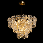 Люстра многоярусная с объемными прозрачными цветами Hanging Flowers варинант исполнения - 3 | Loft Concept в Волгограде