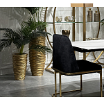 Стул обеденный велюровый черный с золотым каркасом Nobility варинант исполнения - 6 | Loft Concept в Волгограде