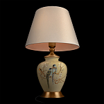 Настольная лампа бежевая с изображением птиц Slip Away варинант исполнения - 4 | Loft Concept в Волгограде