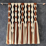 Дизайнерский Декор на стену с кисточками из хлопковых нитей wall panel Thread brushes варинант исполнения - 1 | Loft Concept в Волгограде