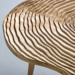 Металлический кофейный столик Puddle Gold варинант исполнения - 3 | Loft Concept в Волгограде