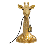 Настольная лампа в детскую Жираф в золотом костюме варинант исполнения - 2 | Loft Concept в Волгограде