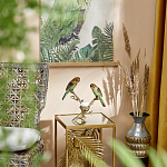 Подсвечник с двумя попугаями из фарфора на бронзовой ветке Eden Garden варинант исполнения - 6 | Loft Concept в Волгограде