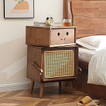 Тумбочка прикроватная деревянная Робот Robot Desk варинант исполнения - 1 | Loft Concept в Волгограде