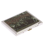 Портсигар с газовой зажигалкой из натурального камня Серафинит Stone Cigarettes Cases варинант исполнения - 1 | Loft Concept в Волгограде