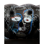 Кресло "Баския и Уорхол" Basquiat Warhol graffiti chair натуральная кожа варинант исполнения - 7 | Loft Concept в Волгограде