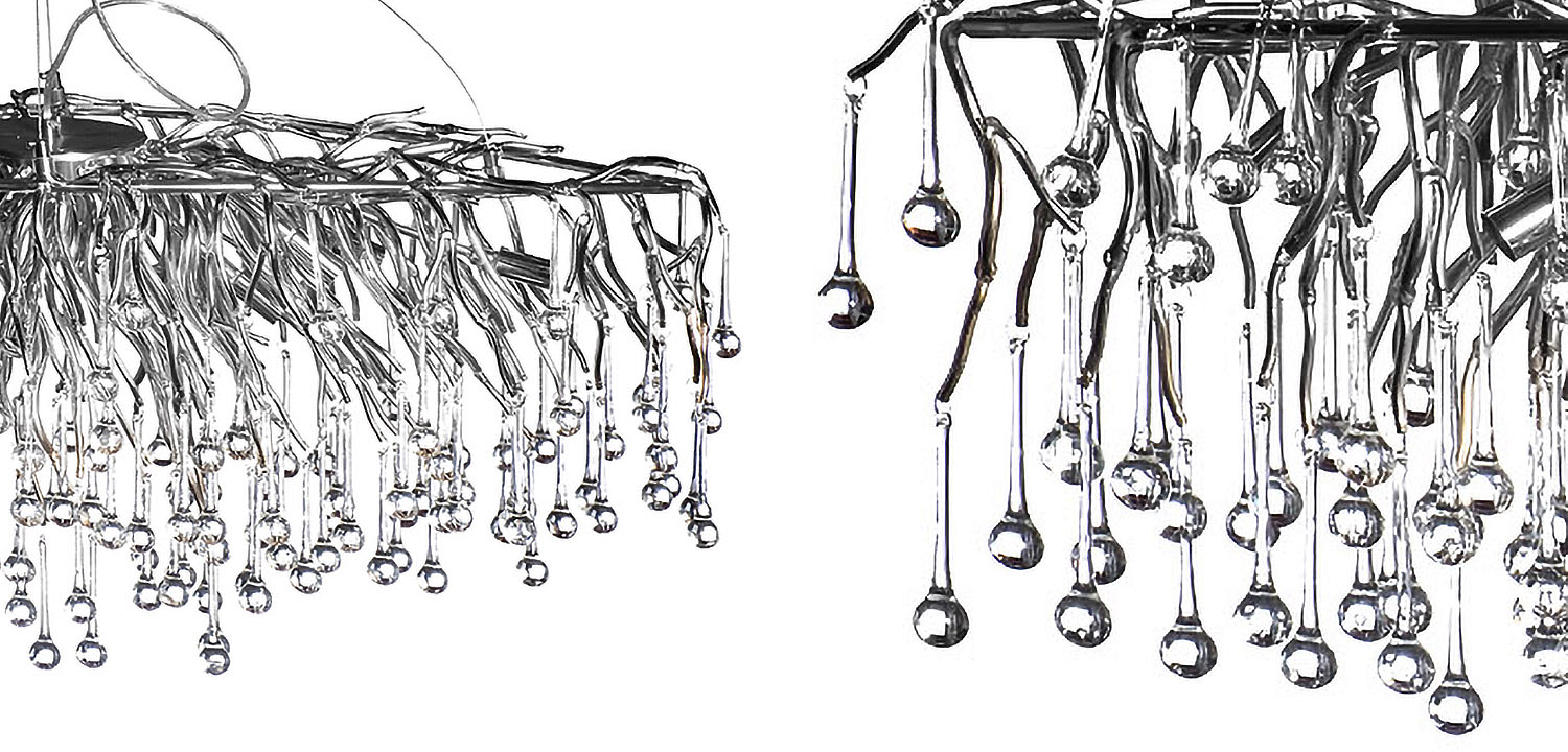 Люстра Droplet Chrome Chandelier Люстра Droplet Chrome Chandelier - Loft-Concept в Волгограде