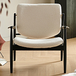 Кресло с каркасом и ножками из древесины и мягкими сиденьем и спинкой Venice варинант исполнения - 7 | Loft Concept в Волгограде