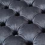 Пуф велюровый серый с каретной стяжкой Perennially варинант исполнения - 2 | Loft Concept в Волгограде