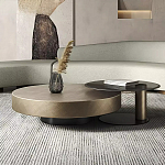 Комплект их 2-х круглых дизайнерских журнальных столов Difelap варинант исполнения - 1 | Loft Concept в Волгограде