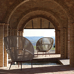 Дизайнерское уличное кресло с веревочной спинкой PETALO Armchair варинант исполнения - 10 | Loft Concept в Волгограде