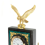 Настольный письменный набор из змеевика тёмно-зелёного цвета с декором в виде орла Successful Leader варинант исполнения - 3 | Loft Concept в Волгограде