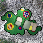 Дизайнерский ковер с цветами Poltronova Tappeto Prato Rug варинант исполнения - 7 | Loft Concept в Волгограде