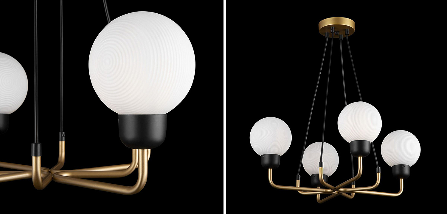 Люстра Andresa Chandelier 4 Balls Люстра Andresa Chandelier 4 Balls - Loft-Concept в Волгограде