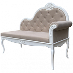 Рекомье со спинкой в стиле прованс Montmartre Provence Ottoman варинант исполнения - 3 | Loft Concept в Волгограде