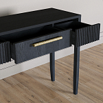 Элегантная Консоль Primo с выдвижным ящиком Черный дуб варинант исполнения - 5 | Loft Concept в Волгограде