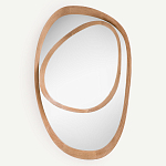 Ассиметричное зеркало в дубовой раме Infinity Symbol варинант исполнения - 1 | Loft Concept в Волгограде