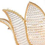 Люстра в форме тюльпана с лепестками из прозрачных стеклянных бусин Hanging Flowers варинант исполнения - 1 | Loft Concept в Волгограде