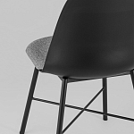 Стул из прочного пластика на металлическом основании Anora Black варинант исполнения - 6 | Loft Concept в Волгограде