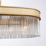 Люстра подвесная овальная со стеклянными трубками Длина 100 см Nembus варинант исполнения - 3 | Loft Concept в Волгограде