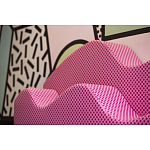 Дизайнерский модульный диван волнистой формы с цветным принтом Poltronova Superonda Sofa варинант исполнения - 11 | Loft Concept в Волгограде