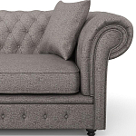 Мебельная ткань Шенилл серый цвет 138 см T4-32 варинант исполнения - 12 | Loft Concept в Волгограде