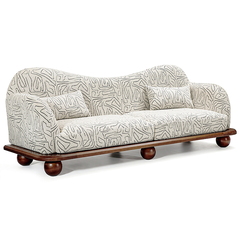 Диван Indra Sofa Молочный Коричневый в Волгограде | Loft Concept 