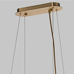 Люстра подвесная с овальными подвесками из стекла дымчатого цвета Harlow Crystal Round варинант исполнения - 6 | Loft Concept в Волгограде