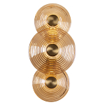 Бра со стеклянными плафонами янтарного цвета в форме дисков Savio Glass Disc варинант исполнения - 1 | Loft Concept в Волгограде