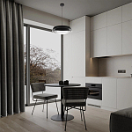 Подвесной светильник круглый черного цвета из металла  Vita Cuna варинант исполнения - 7 | Loft Concept в Волгограде