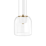 Подвесной светильник с цилиндрическим прозрачным стеклянным плафоном Grada Light варинант исполнения - 1 | Loft Concept в Волгограде