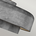 Подвесной светильник с массивным круглым стальным плафоном серого цвета в индустриальном стиле на цепи Feiss варинант исполнения - 7 | Loft Concept в Волгограде