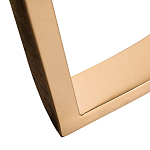 Консоль с белая овальная с мраморной столешницей Thoroughbass  варинант исполнения - 3 | Loft Concept в Волгограде