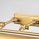 Светильник для картин цвета состаренная латунь с широким плафоном на прямоугольном основании Elstead Lighting варинант исполнения - 3 | Loft Concept в Волгограде