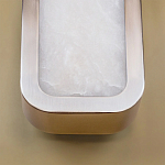 Бра в металлическом корпусе с рассеивателем из бежевого алебастра Cryptocrystalline Stone варинант исполнения - 4 | Loft Concept в Волгограде