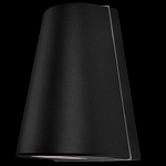 Уличный настенный светильник светодиодный конусообразной формы черного цвета из металла Urban Minimalist варинант исполнения - 1 | Loft Concept в Волгограде