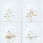 Плитка с узором Поганки варинант исполнения - 1 | Loft Concept в Волгограде