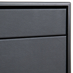 Комод из металла и кожи Guarin Chest of Drawers варинант исполнения - 4 | Loft Concept в Волгограде