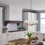 Люстра с 6-ю прозрачными цилиндрическими плафонами Kichler варинант исполнения - 6 | Loft Concept в Волгограде