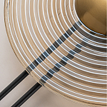 Бра с янтарным стеклянным диском и золотистыми акцентами Savio Glass Disc варинант исполнения - 4 | Loft Concept в Волгограде