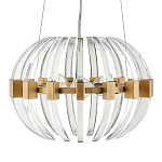 Люстра круглая с прозрачными элементами в форме полумесяца Crystal Crescent варинант исполнения - 4 | Loft Concept в Волгограде