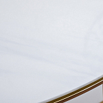 Консоль приставная полукруглая на основании золотого цвета Interior Accent варинант исполнения - 3 | Loft Concept в Волгограде