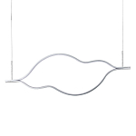 Подвесной светильник волнообразный изогнутый на двух тросах 123 см Spiral Lighting варинант исполнения - 1 | Loft Concept в Волгограде