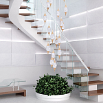 Большая каскадная люстра с хрустальными подвесками Esme Drops Crystal Brass Cascade Chandelier 25 варинант исполнения - 2 | Loft Concept в Волгограде