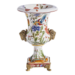 Ваза из фарфора с бронзовыми Овнами Bronze Aries варинант исполнения - 2 | Loft Concept в Волгограде